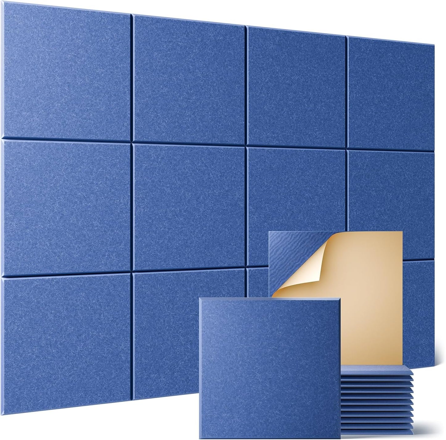 Sonicism 12 Pack Acoustic Wall Panels for Soundproofing Needs