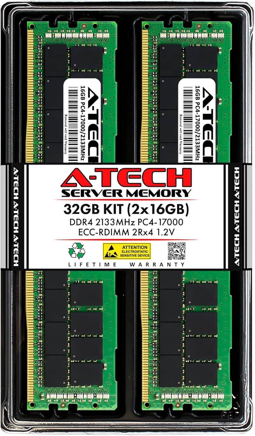 A-Tech 32GB DDR4 2133MHz ECC RDIMM Memory Upgrade for Servers