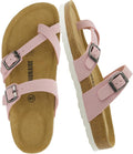 CUSHIONAIRE Women's Luna Cork Footbed Sandal (Style YYV8)