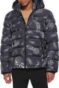 Tommy Hilfiger Men's Hooded Puffer Jacket - Midweight Warmth
