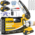 Mini Chainsaw 6-in Cordless Handheld - Fast Wood Cutting