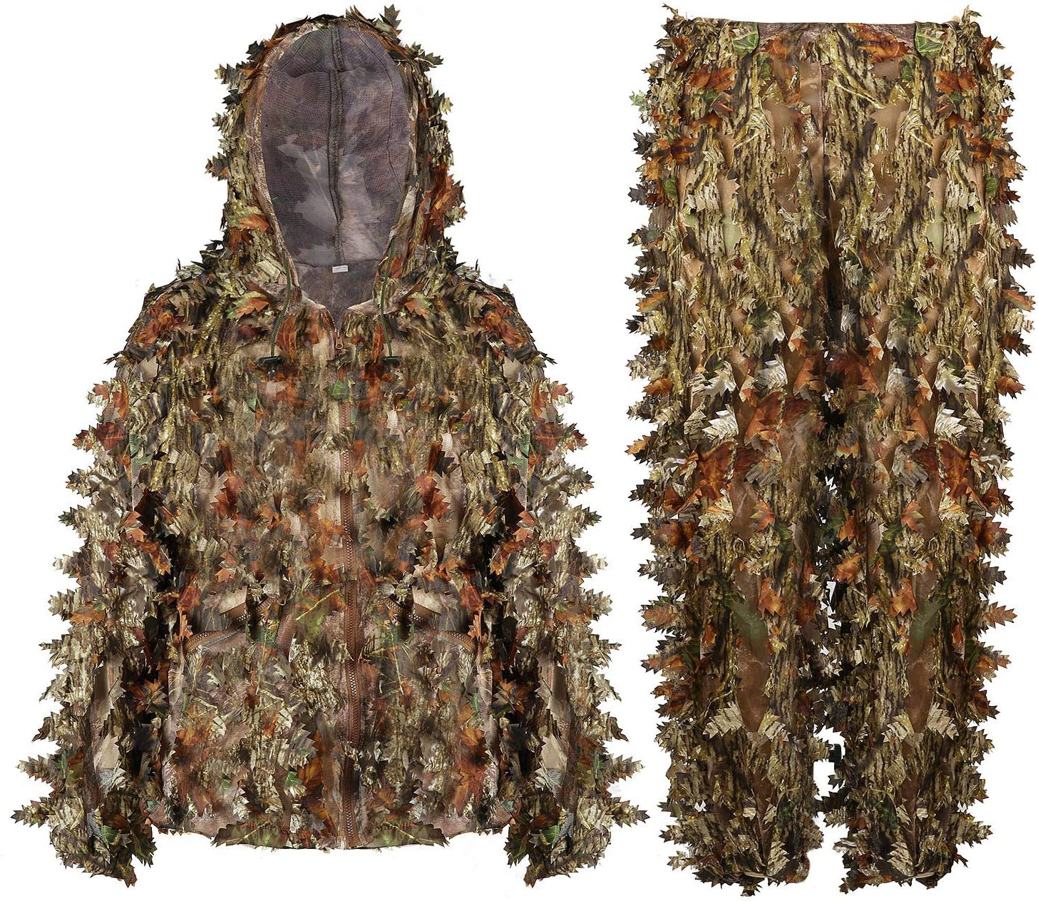 EAmber Ghillie Suit Lightweight Camouflage Coveralls for Hunting