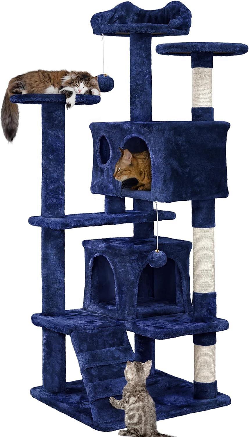 Yaheetech 54in Cat Tree Tower for Kittens and Small Cats