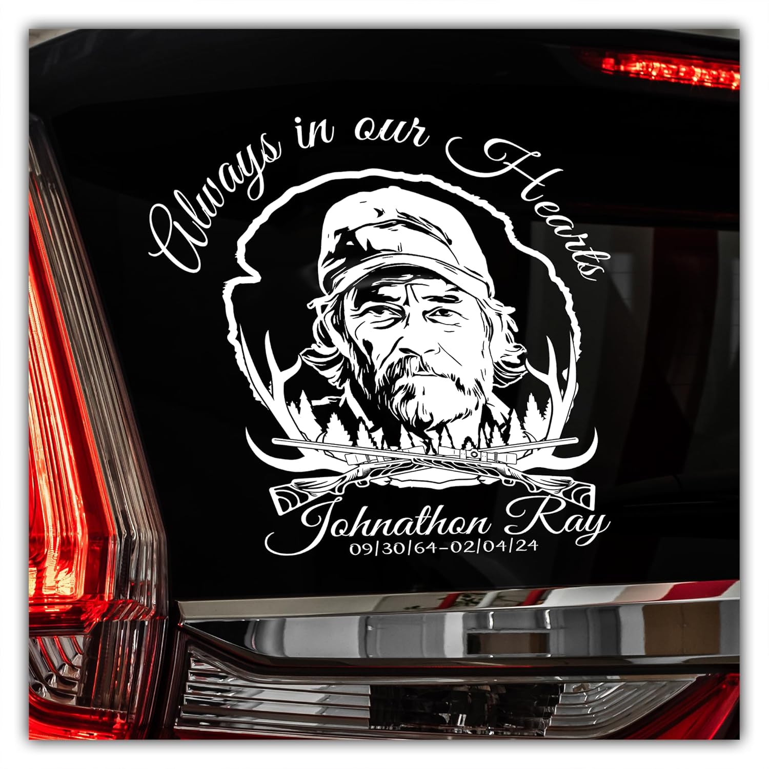 Personalized In Memory Car Sticker Decals for Grieving Families