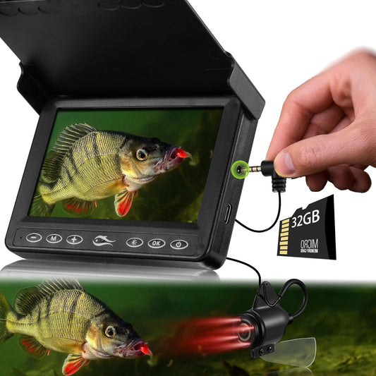 FishPRO Underwater Fishing Camera 4.3ft' with DVR and 32GB Card