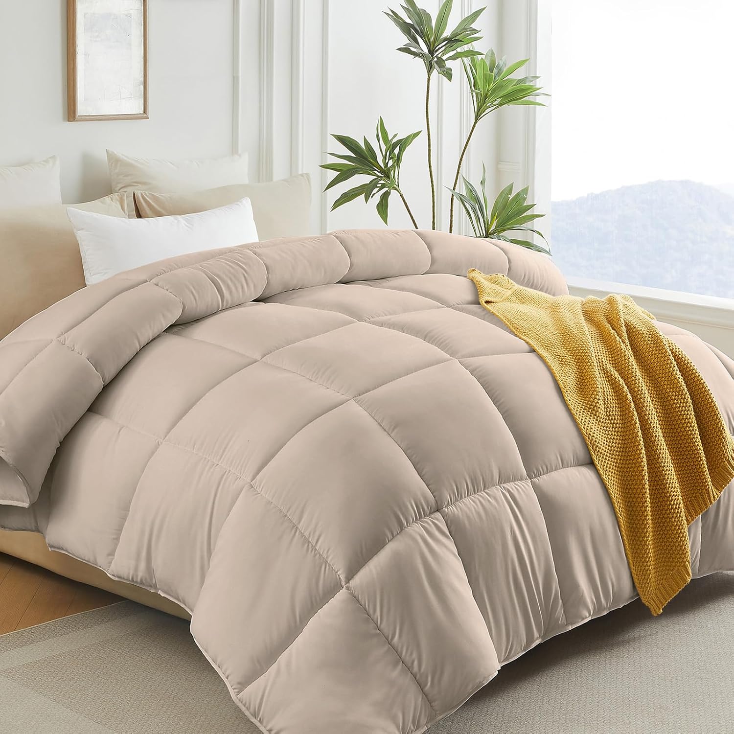L LOVSOUL Down Alternative Twin Comforter for All Seasons