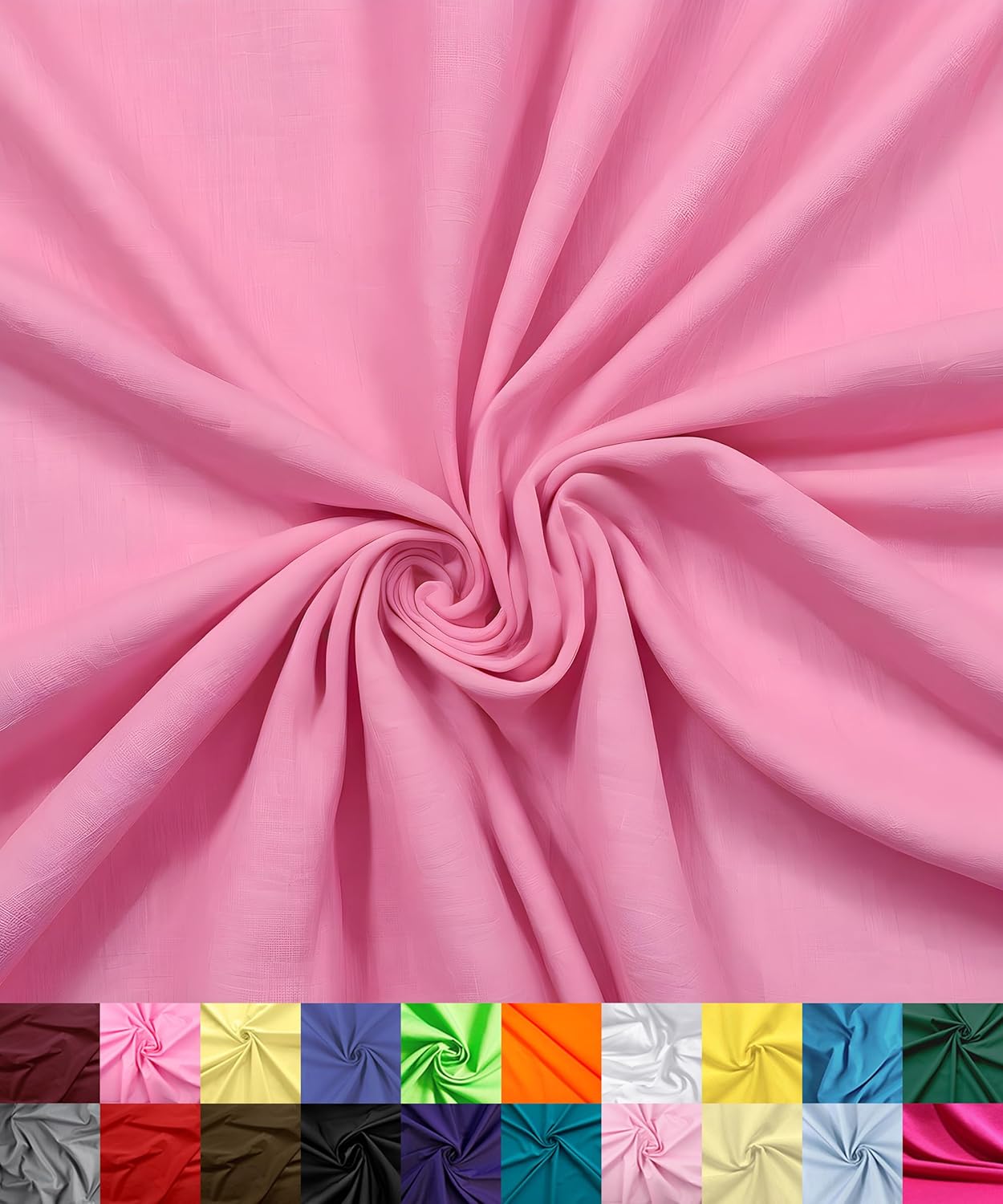 Barcelonetta Poly Cotton Fabric for Sewing - Lightweight Broadcloth