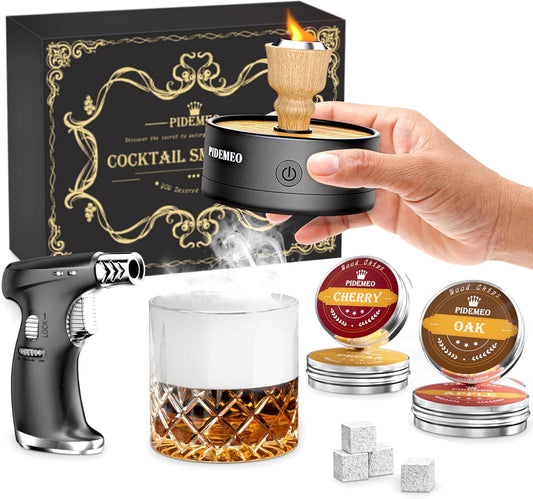 Electric Whiskey Smoker Kit - Infuse Bourbon & Cocktails with Ease!