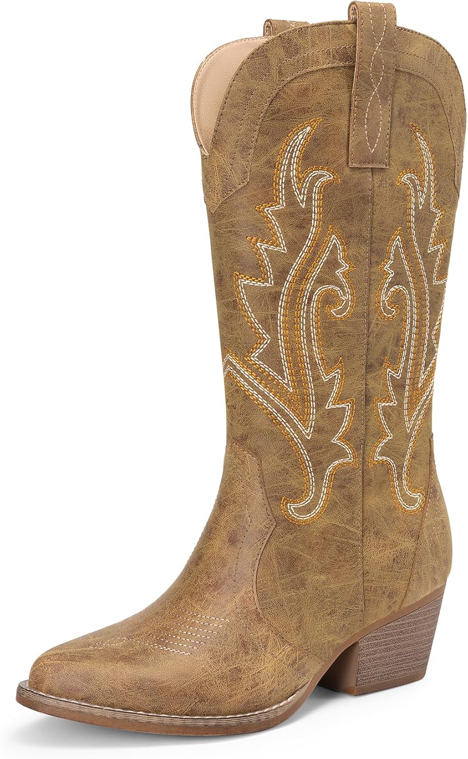DREAM PAIRS Women's Cowboy Boots for Parties and Concerts