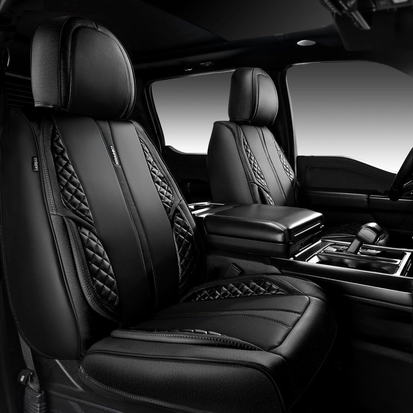 CAR PASS Nappa Leather Car Seat Covers for Luxury Comfort
