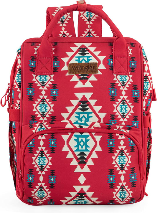 Montana West x Wrangler Aztec Travel Backpack: Waterproof Insulated Pockets