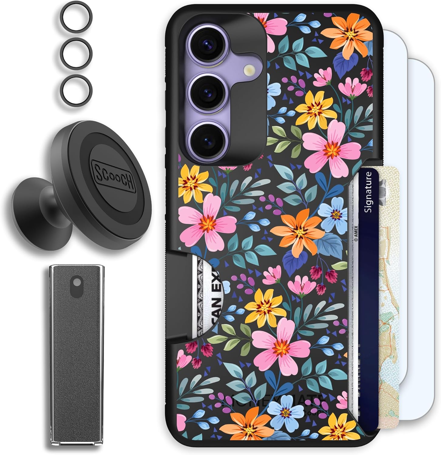 Scooch for Samsung Galaxy S25 Case with Card Holder and More