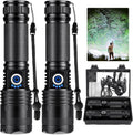 Rechargeable Flashlights 99000 High Lumens 2 Pack - Ultra Bright