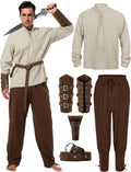 Renaissance Costume Men Medieval Outfit - Complete Historical Set