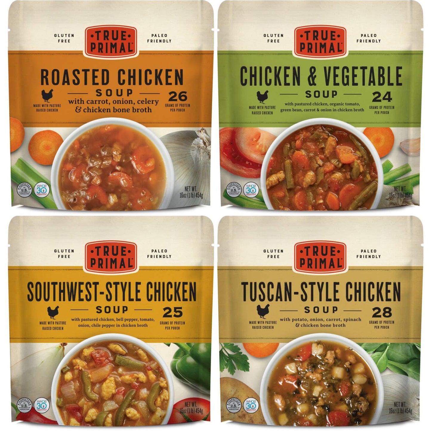 True Primal Souper Chicken Variety Pack for Quick Meals
