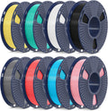 SUNLU PLA Meta 1.75mm 8-Color Filament Bundle - Fast Printing Kit