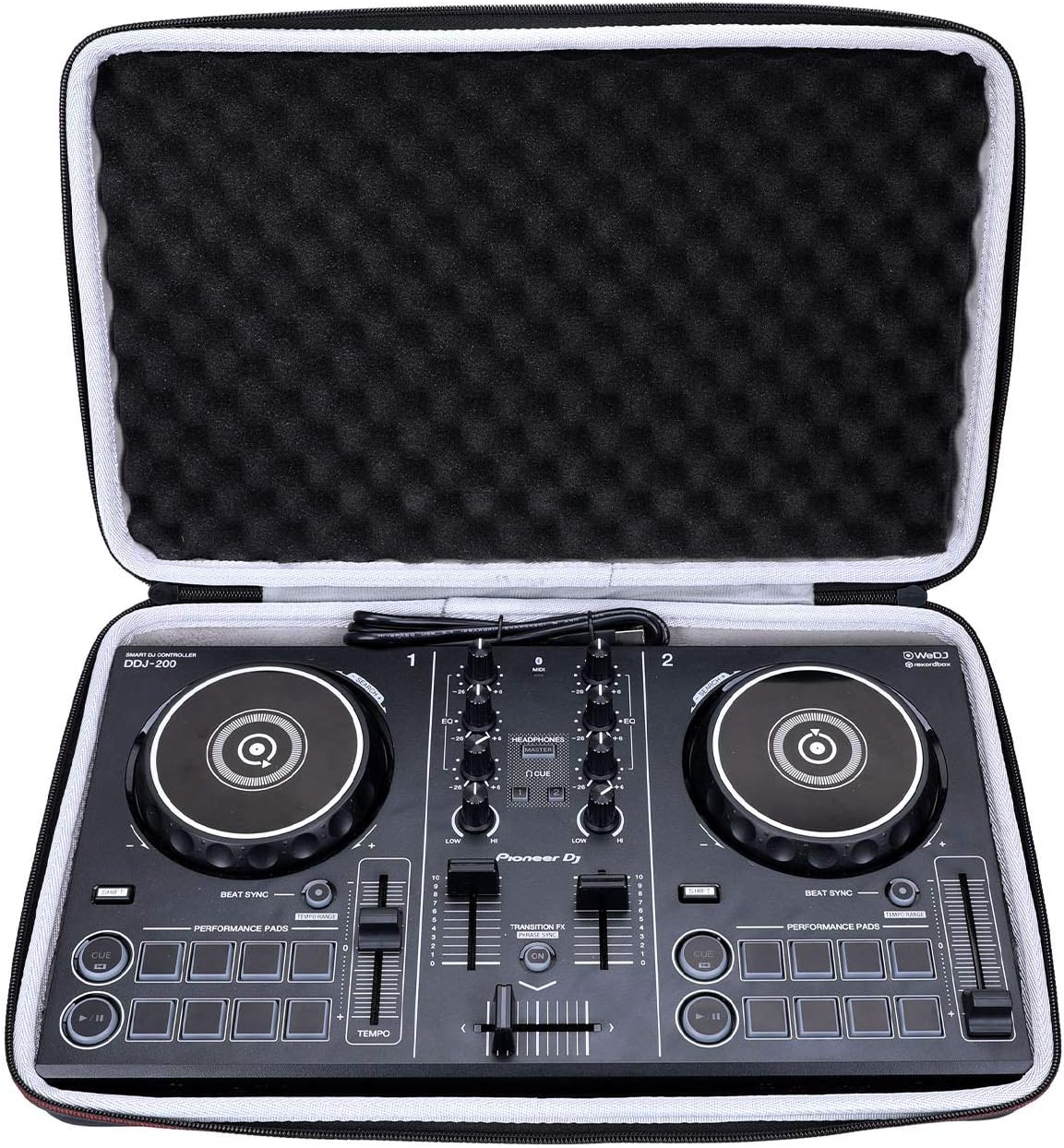 LTGEM EVA Hard DJ Controller Case for Pioneer DDJ-200 & More