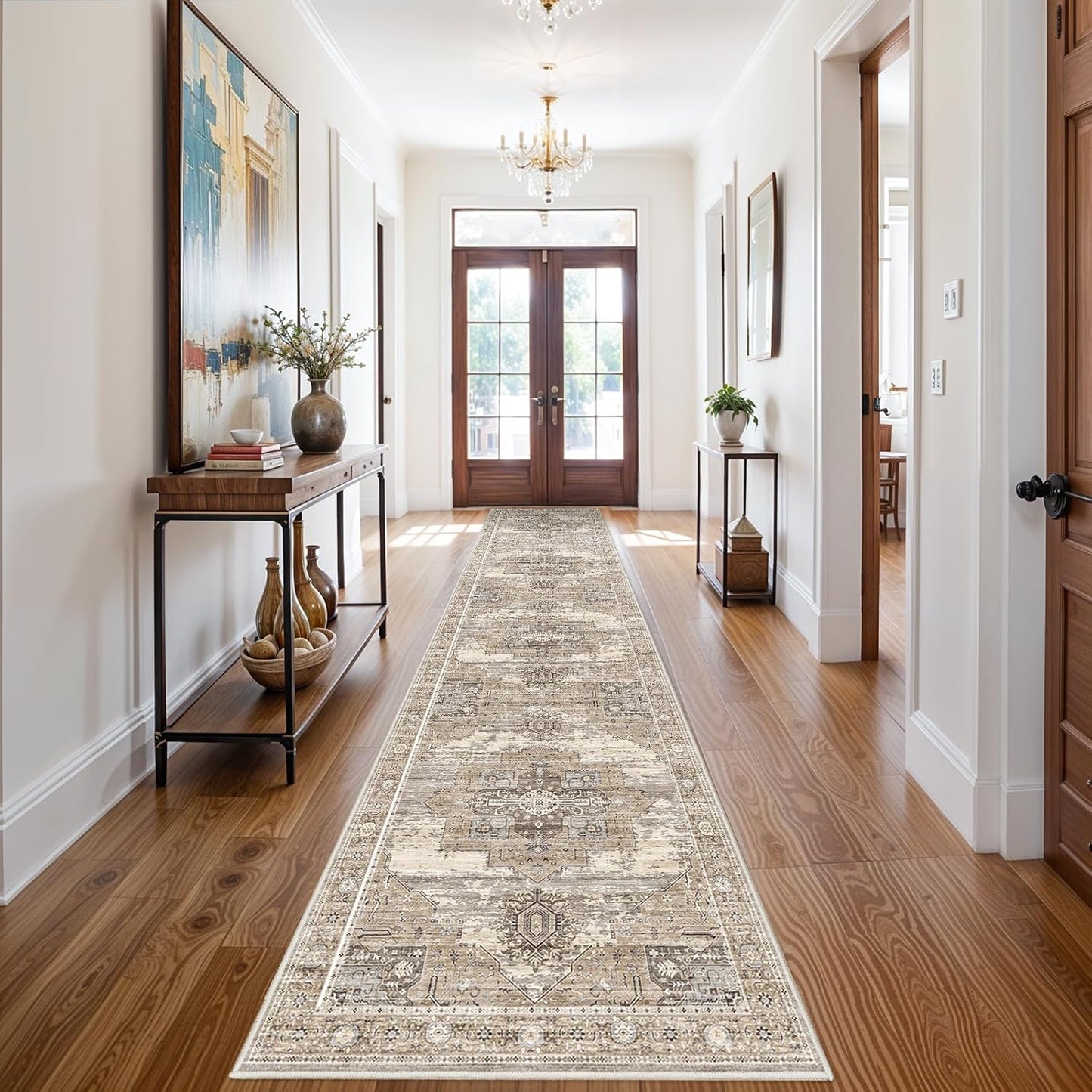 RUUGME Washable 3X14 Runner Rug - Vintage Tribal Home Decor