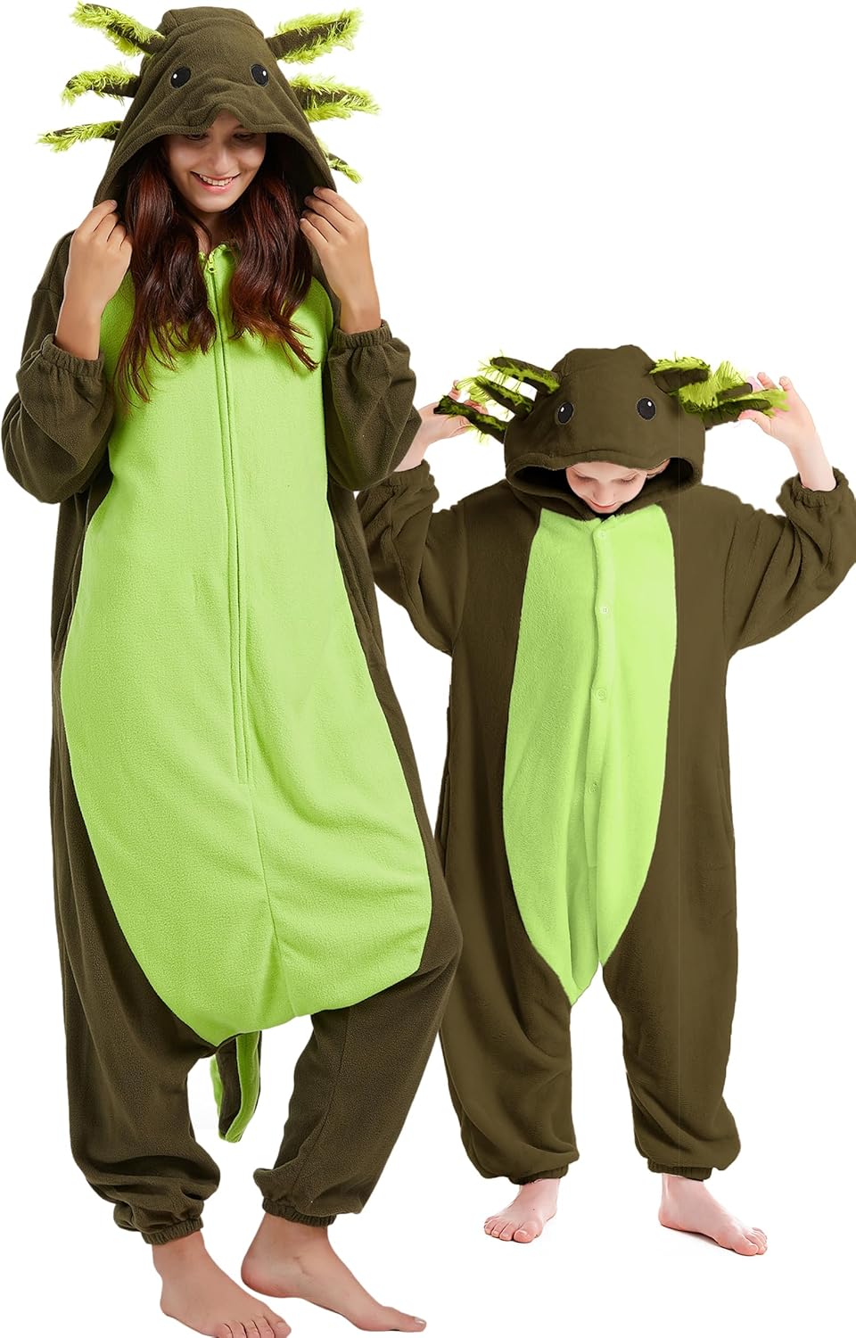 DELEY Unisex Axolotl Onesie Pajamas for Fun and Comfort