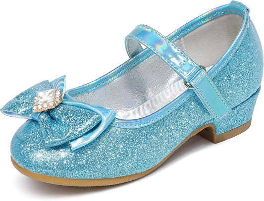 Furdeour Girls Dress Shoes Mary Jane Heels for Special Occasions