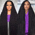 13x6 Deep Wave Lace Front Wig Human Hair 30in - Natural Deep Curls