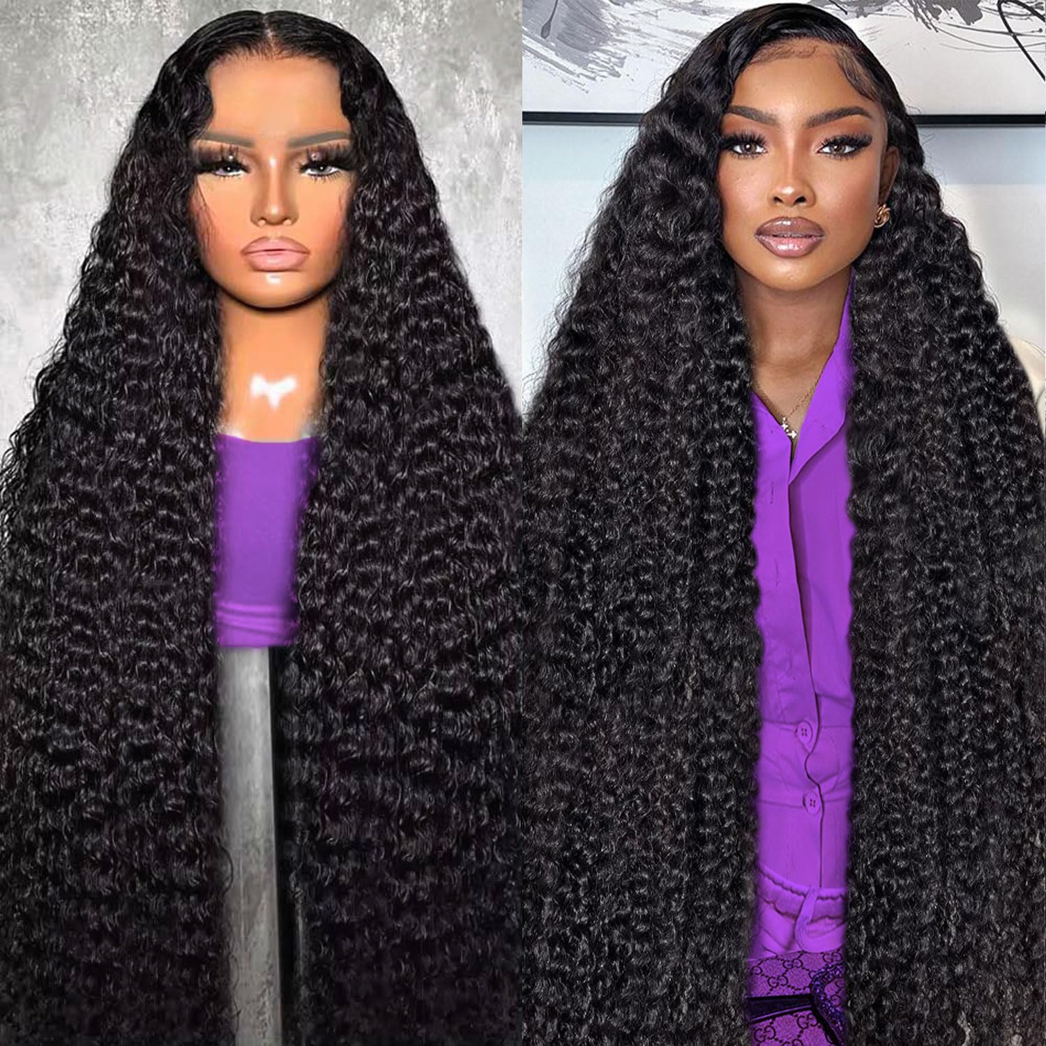 13x6 Deep Wave Lace Front Wigs for Women - 30 Inch Style
