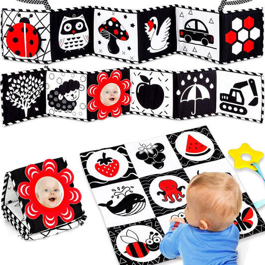 High Contrast Sensory Baby Toys for 0-6 Months by Keysense