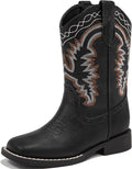 Kids Cowboy Boots for Boys Girls Western Riding Shoes - Durable Style
