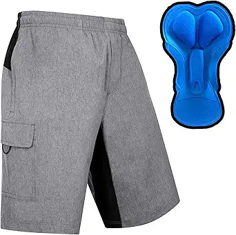 EZRUN Men's 3D Padded Mountain Bike Shorts for Ultimate Comfort