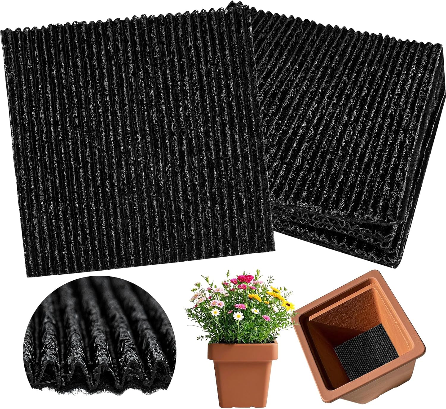 Voccos 6Pcs Mesh Drainage Discs: Prevent Soil Loss!