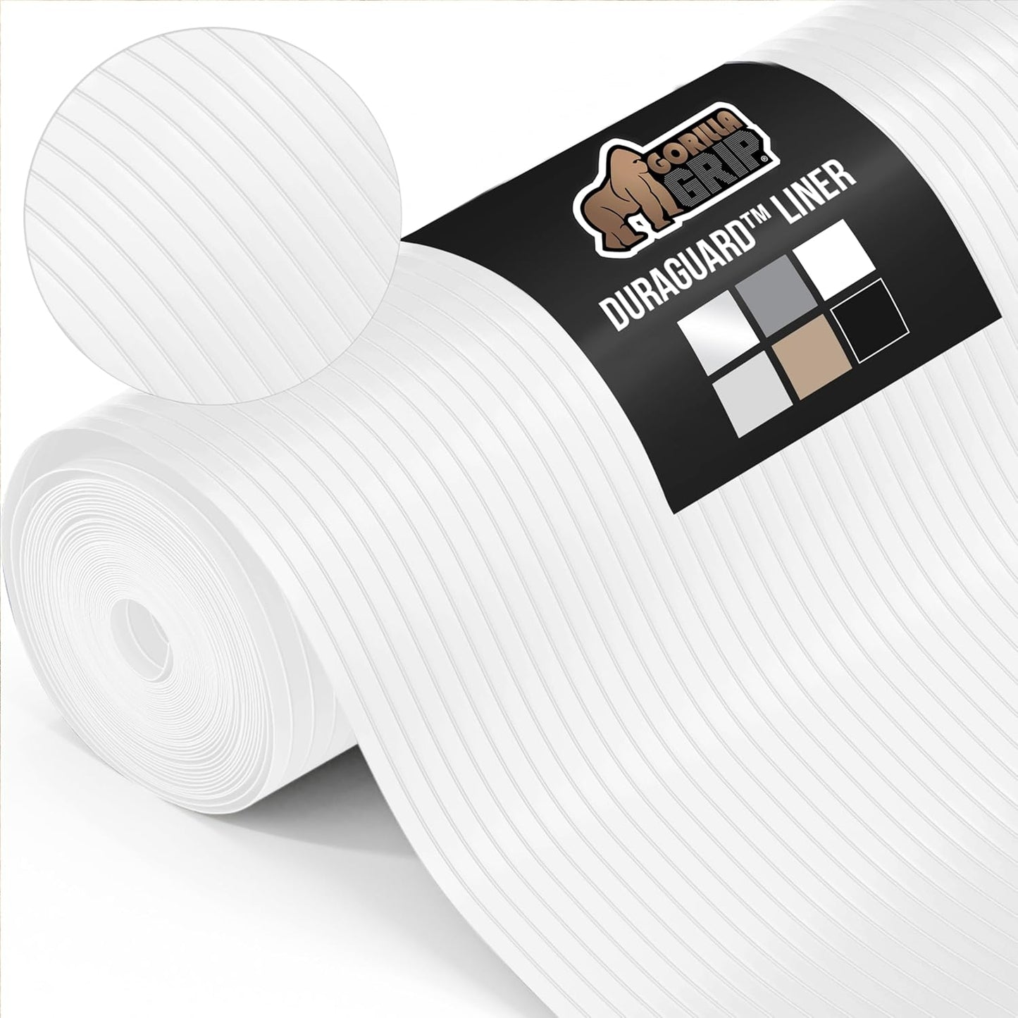 GORILLA GRIP DuraGuard Shelf Liner for Kitchen and Bathroom Use