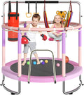 Trampoline for Kids 55in Toddler Trampoline with Net - Stable & Safe