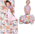 Toddler Nap Mat with Pillow & Blanket - Thick Large Roll-Up Sleep Mat