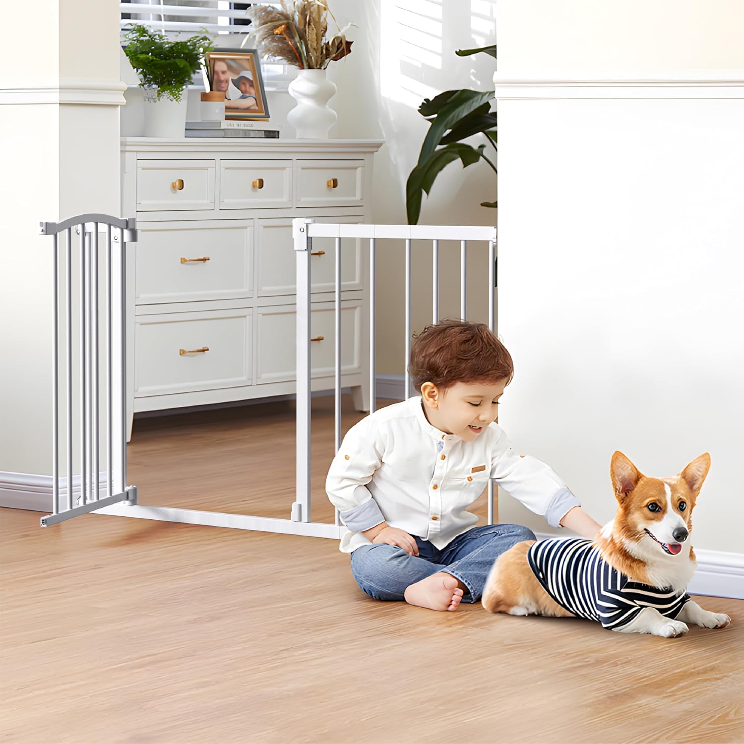 Great Gates Pet Gate - Durable Steel Safety Gate for Pets