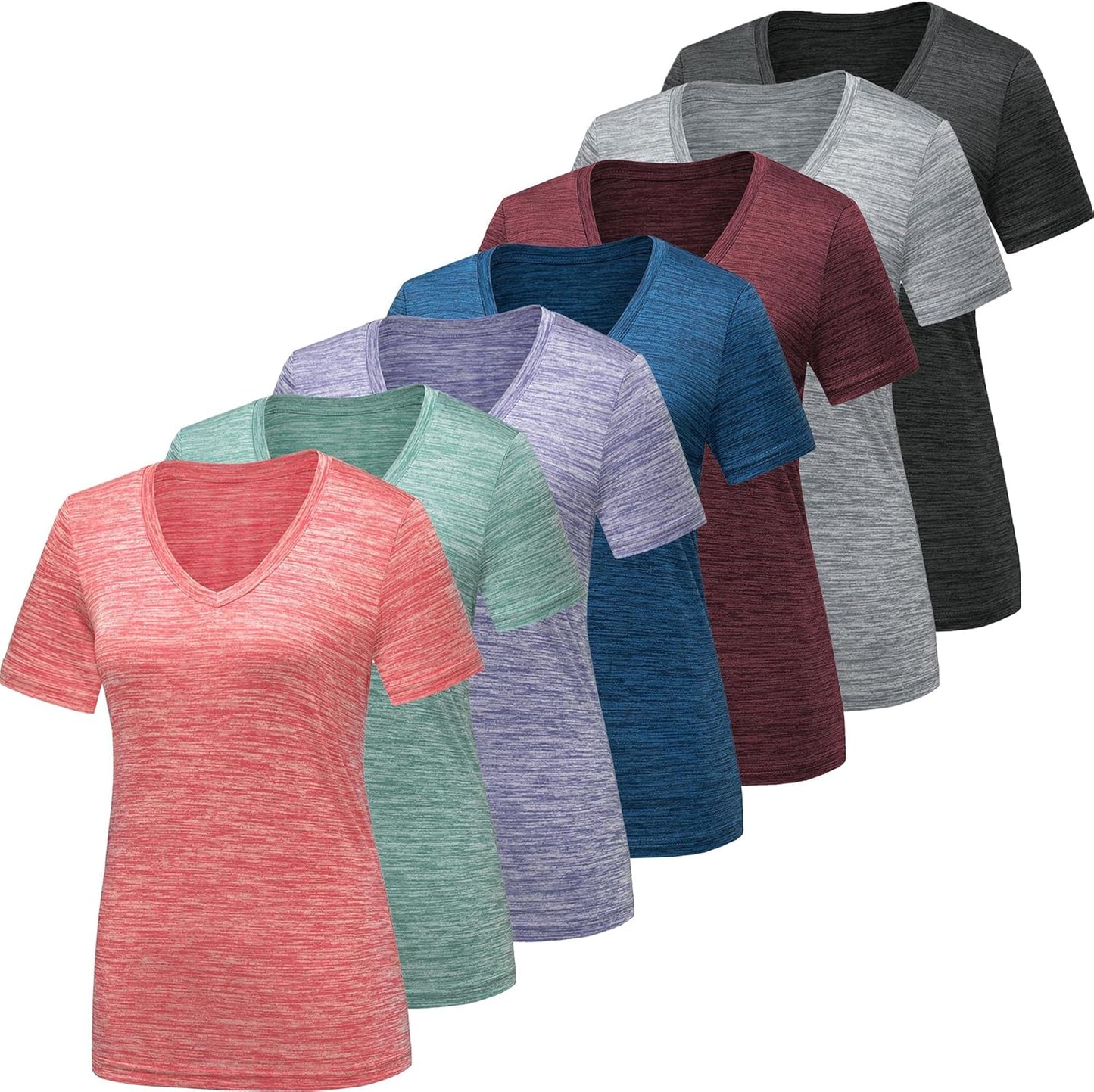 Moisture Wicking Workout Shirts for Women by BALENNZ