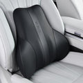 Car Lumbar Support Pillow - PU Leather Memory Foam Back Cushion BK
