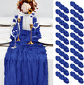 20 Pack Royal Blue Table Runners for Weddings and Parties