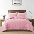 Twin Comforter Set Pink - DOWNCOOL All Season 2-Piece Twin Set