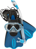 Cressi Light Weight Premium Travel Snorkel Set for All Ages