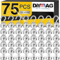 Magnetic Hooks 30Lbs Strong Heavy Duty (75 Pack) - Versatile Hanging