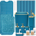 26PC Bathroom Accessories Set Gorgeous Teal Bathroom Set - Complete