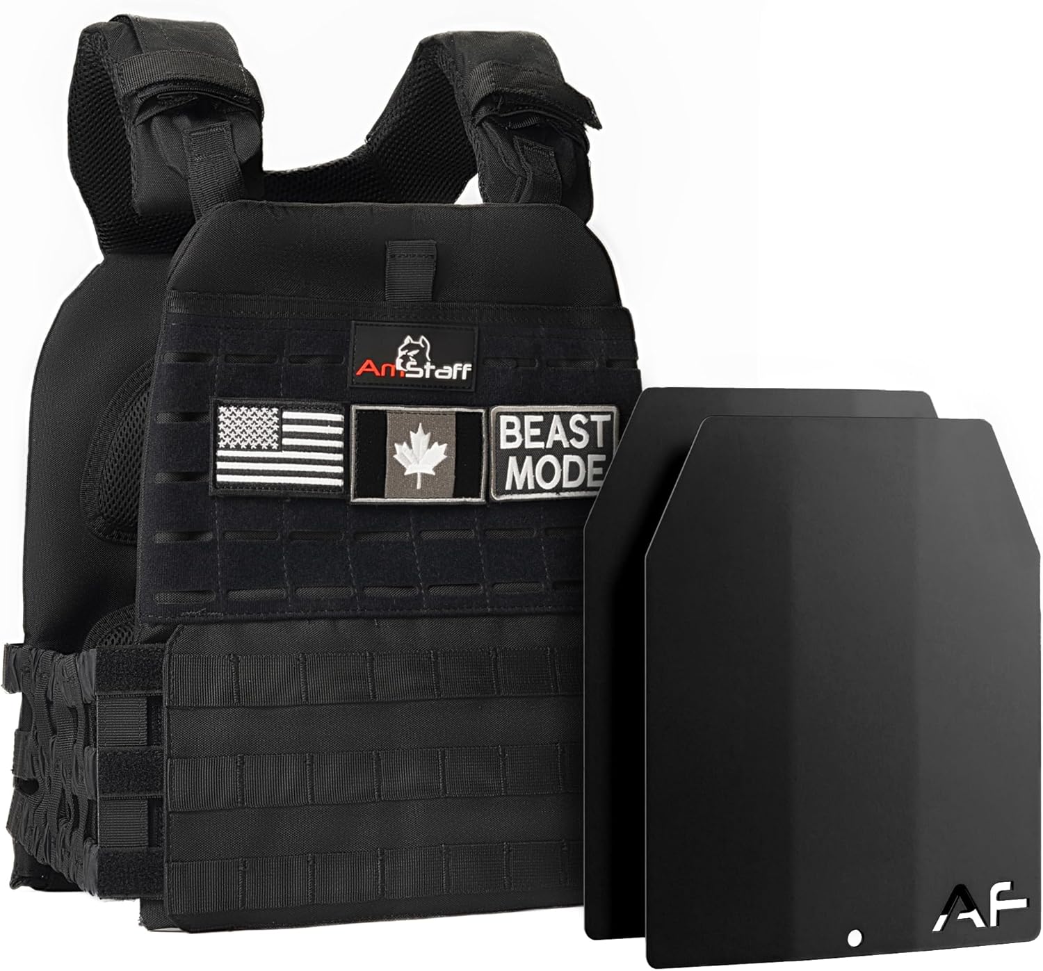 Amstaff Tactical Weighted Vest for Fitness Workouts and Training