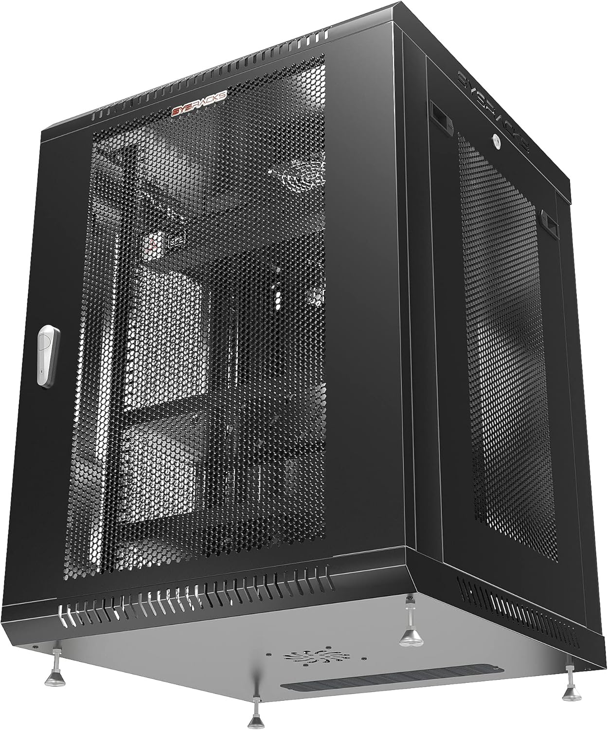 Sysracks 15U Wall Mount Server Rack with Locking AV Enclosure