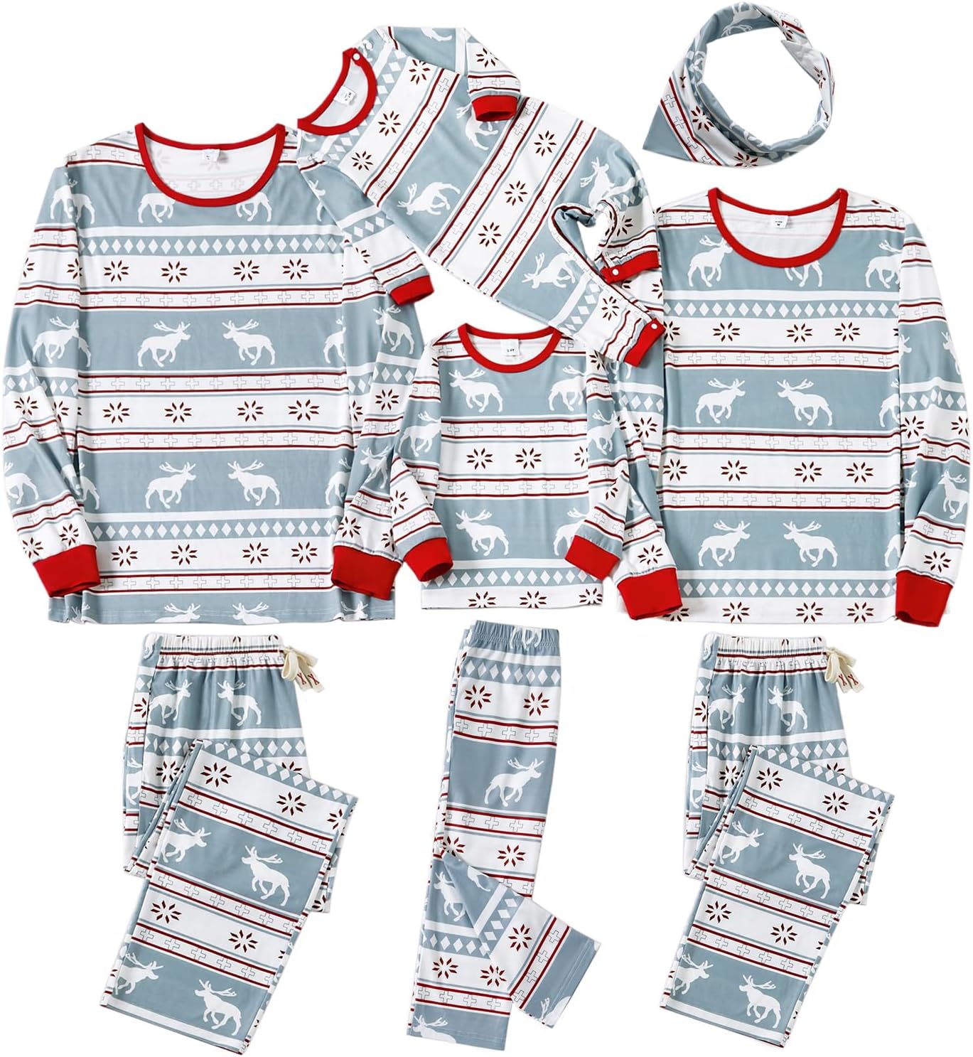 IFFEI Matching Family Pajamas Sets for Christmas Fun