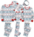 Family Christmas Pajamas Matching Sets - Letter & Plaid Holiday PJs