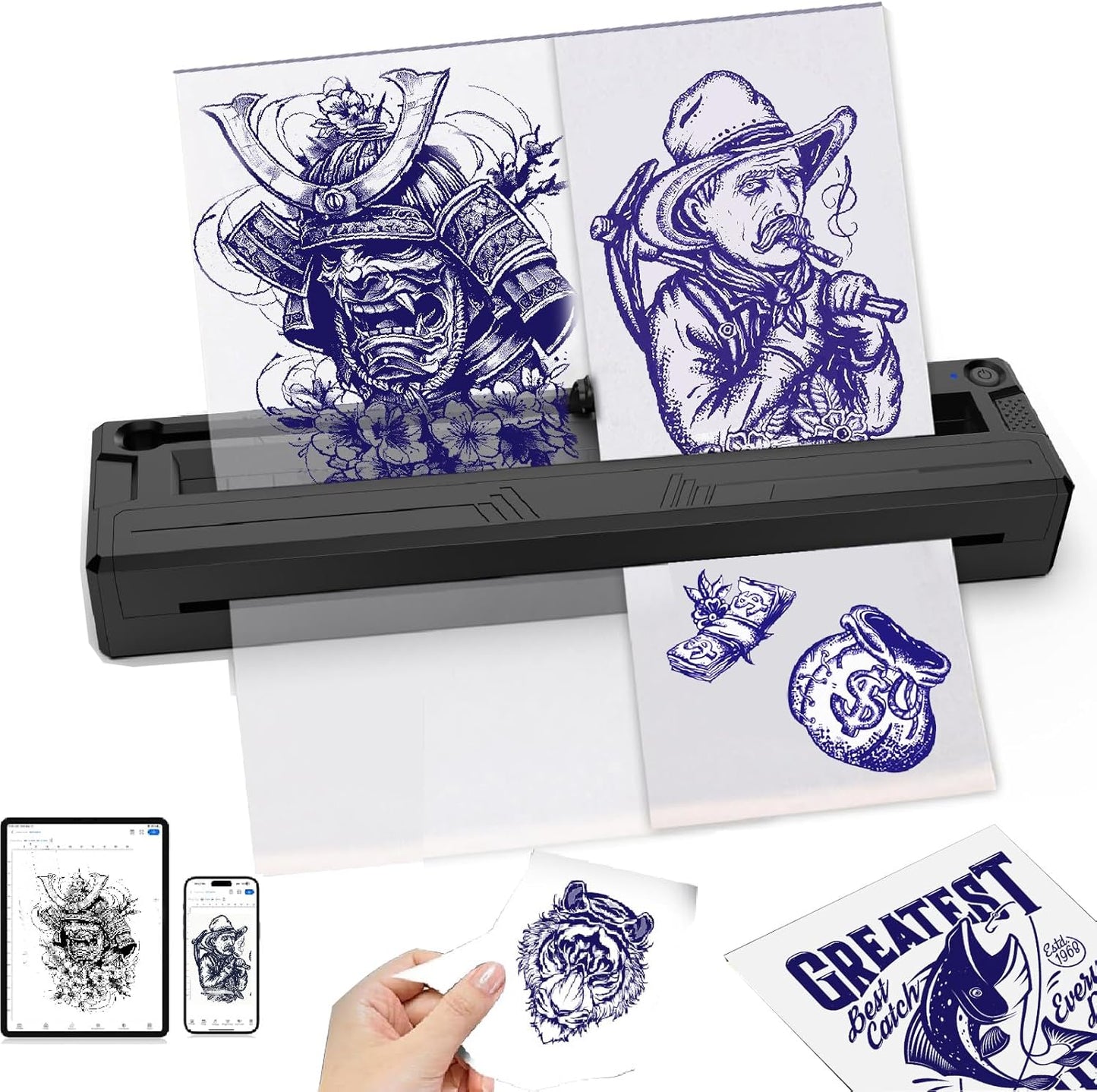 2025 New Tattoo Stencil Printer - Wireless Bluetooth Thermal Machine