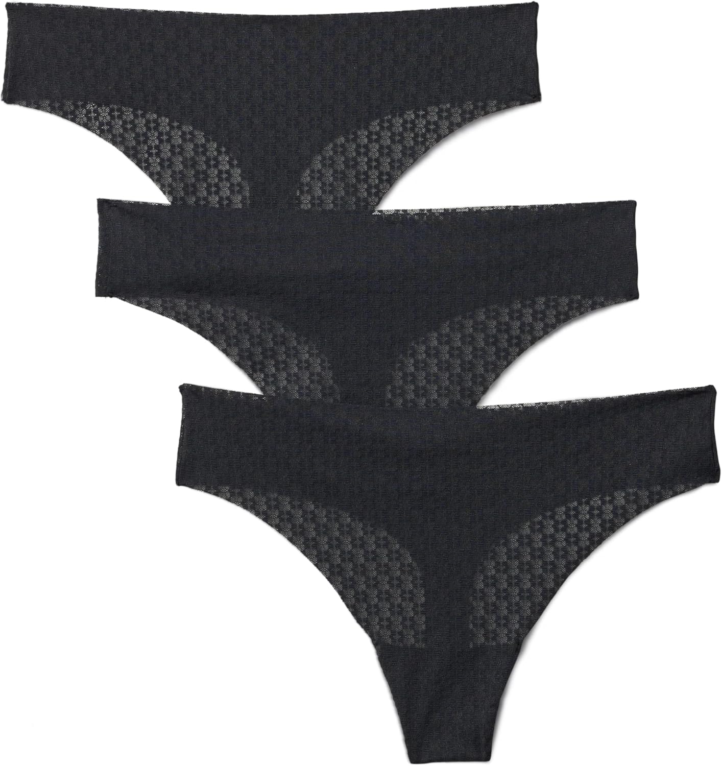 Under Armour Women's 3-pack Pure Stretch No Show Thong Underwear