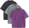 Men's Vintage Washed Oversized Cotton Tee - Loose Fit Casual