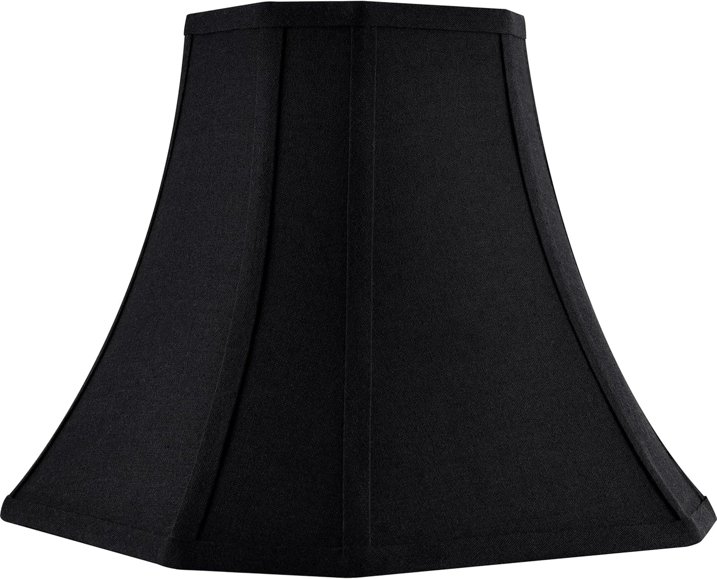 Black Square Cut Corner Bell Lamp Shade for Rustic Decor