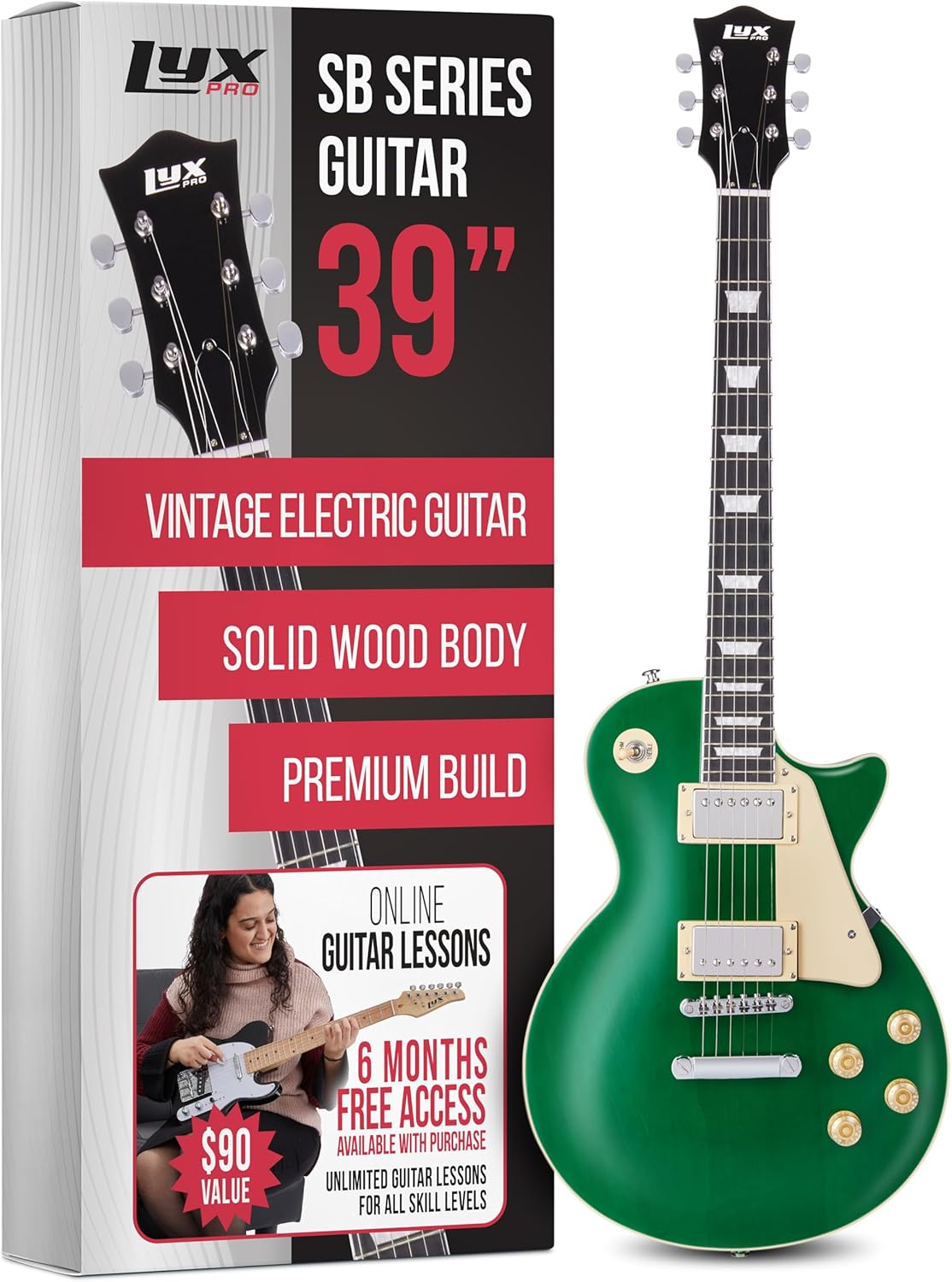 LyxPro 39 SB Series Electric Guitar for All Skill Levels